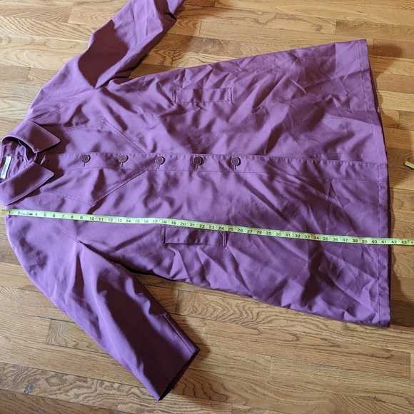 Vintage Misty Harbor 14 P Dusty Rose Trench Coat w/ Cozy Removable Liner - Picture 15 of 16